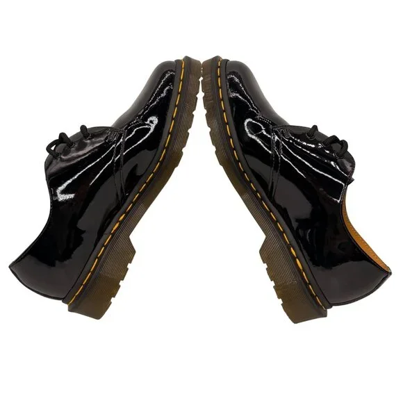 Dr. Martens 10084 Black Patent Leather Classic Lace Up Oxford EU 39 / US 8 L - Picture 6 of 11